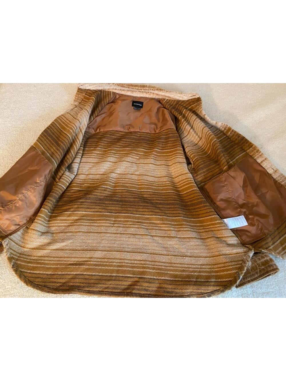 Standard Cloth Brown Shaggy Oversized Shirt Jacket XL SOLD OUT Urban Outfitters - Picture 3 of 8